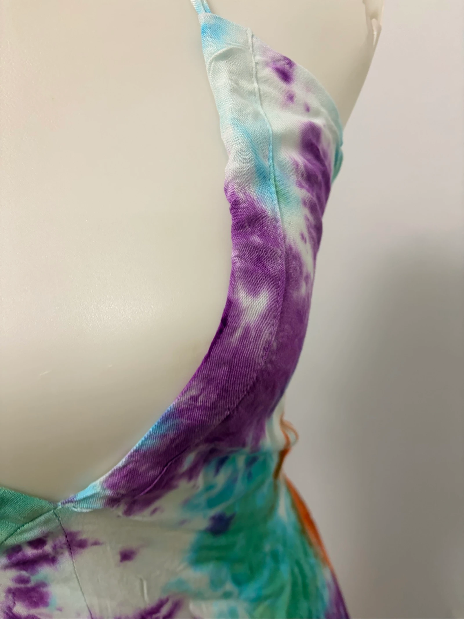 Tie-dye print summer maxi dress – photo 4
